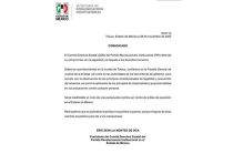 El PRI calificó como "inadmisible" el inicio de una persecución política en contra de ediles de oposición en el Estado de México.