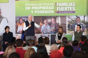 Durante la administración de Del Mazo se han otorgado 43 mil 500 títulos de propiedad y posesión en toda la entidad.