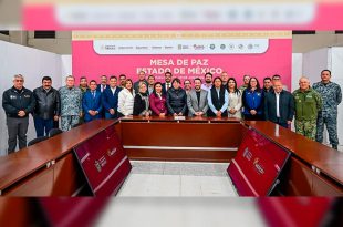 La gobernadora Delfina Gómez encabezó la Mesa de Paz en Nezahualcóyotl, donde se presentaron los resultados del Mando Unificado en la Zona Oriente.