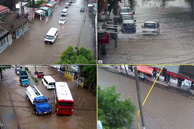 Intensa lluvia se registró esta tarde en el oriente del Estado de México