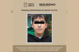 Óscar “N”, de 18 años, fue detenido por elementos de la SSEM en Nezahualcóyotl tras ser encontrado en posesión de 15 envoltorios con hierba con características similares a la marihuana.