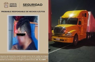 Una ambulancia de la Cruz Roja trasladó a Alan "N", en calidad de detenido a un Hospital de Ciudad Azteca, debido a su probable responsabilidad en el hecho.