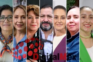 Patricia Zarza, Evangelina Sales, Delfina Gómez, Francisco Vázquez, Claudia Sheinbaum, Sol Salgado, Fátima Martínez