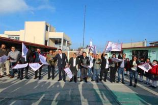 En Zacamulpa dio el banderazo de inicio de la rehabilitación integral de la Primaria "Cuauhtémoc".