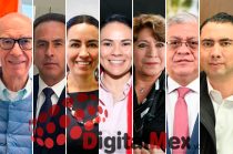 Dante Delgado, Ricardo Aguilar, Aidé Flores, Alejandra del Moral, Delfina Gómez, Cristóbal Castañeda, Román Cortés