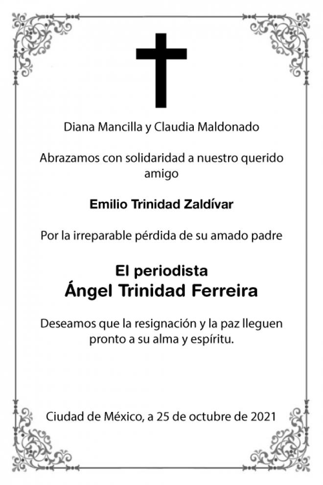 Esquela Ángel Trinidad Ferreira