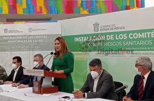 Tomó protesta la alcaldesa de San Mateo Atenco Ana Muñiz Neyra a los Comités Municipales de Salud contra riesgos sanitarios y contra las adicciones.