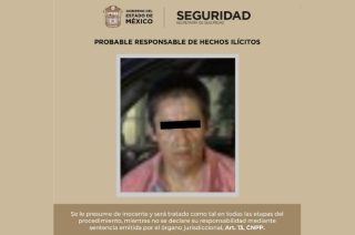 Hombre detenido en Toluca durante el operativo Argos por la probable posesión de cristal.