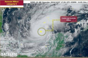 Protección Civil informa que se encuentran en Alerta Roja 69 municipios de Yucatán debido a la llegada del huracán Milton, el cual se encuentra clasificado como categoría 5.