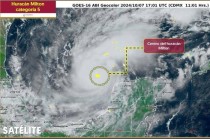 Protección Civil informa que se encuentran en Alerta Roja 69 municipios de Yucatán debido a la llegada del huracán Milton, el cual se encuentra clasificado como categoría 5.