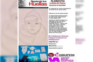 La beba fue llamada Florecita, la beba de Toluca.