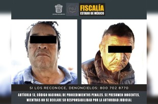 Tras ser capturados fueron ingresados al Centro Penitenciario y de Reinserción Social de Chalco, donde un Juez determinará su situación jurídica.