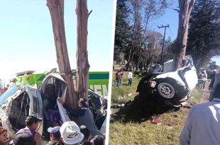 En el lugar una camioneta blanca quedó impactada a un árbol y también estuvo involucrado un Golf color rojo.