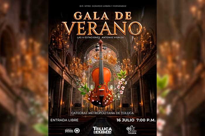 La presentación se realizará el 16 de julio a las 19:00 horas en la Catedral de Toluca.