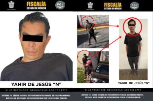 El presunto agresor fue detenido por autoridades estatales y puesto a disposición del Ministerio Público.