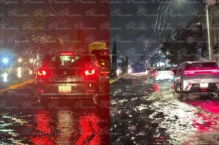 Fuertes lluvias provocaron inundaciones, encharcamientos y afectaciones viales en distintos puntos de Toluca.