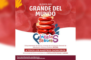 La presentación oficial de la torta se llevará a cabo el domingo 15 de junio de 2025 a las 10:00 horas, en el monumento de “El Águila” sobre Paseo Colón.