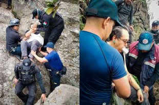El hombre cayó en una zona de difícil acceso y sufrió una lesión en un brazo