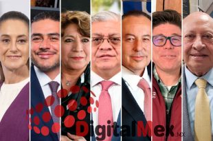 Claudia Sheinbaum, Omar García Harfuch, Delfina Gómez, Cristóbal Castañeda, José Luis Cervantes, Luis Antonio Huerta, Mauricio Valdés