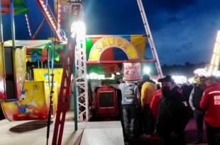 El accidente ocurrió en la feria patronal de la colonia Las Fuentes, frente a la Plaza Roja.