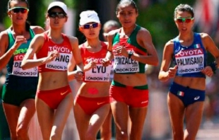 Lupita González participa en la Copa Mundial de Marcha