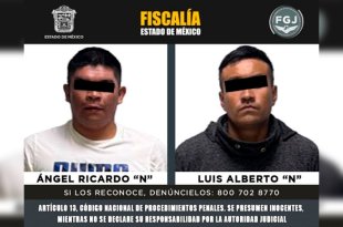 Ángel Ricardo “N” y Luis Alberto “N”, encargados del centro de rehabilitación, fueron detenidos durante el cateo y quedaron a disposición de la autoridad.