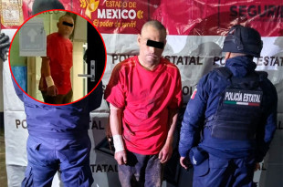 Fue valorado médicamente por una lesión en la muñeca y trasladado al Ministerio Público de Metepec.
