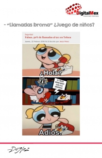 "Llamadas broma ¿Juego de niños?