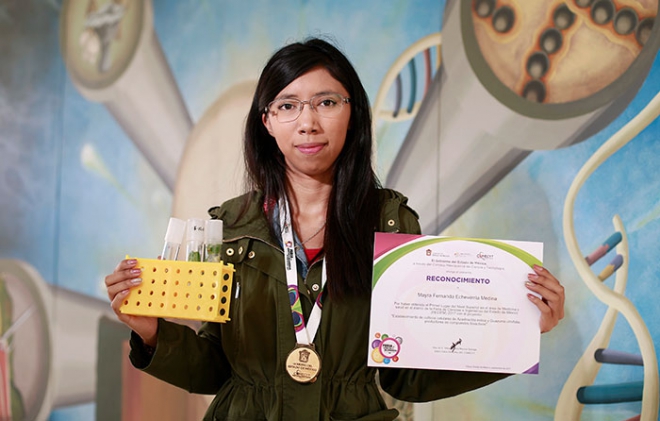 Estudiante UAEM ganó primer lugar en Feria de Ciencias e Ingenierías